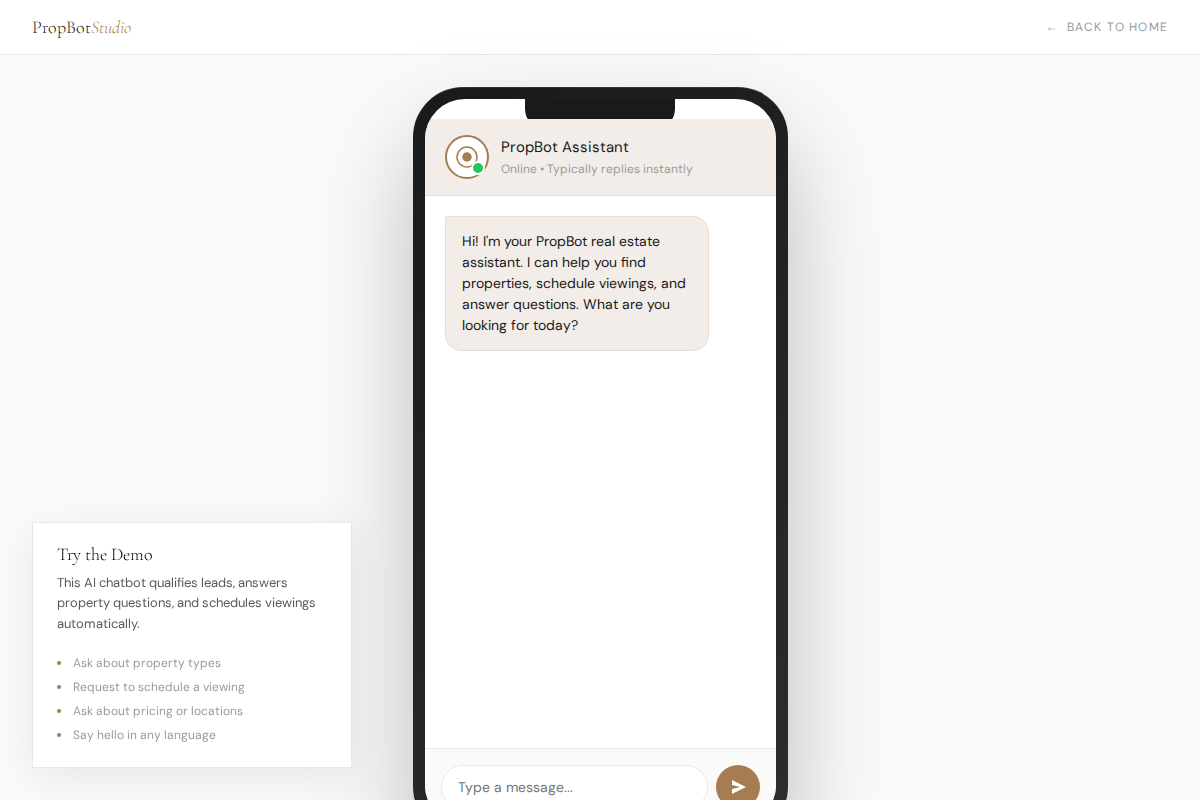 AI Chatbot Demo